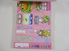 Cute Kawaii HTF Collectible Rare Crux Animals Fruit Costume 4 x 6 Inch Notepad / Memo Pad - Stationery Designer Paper Collection