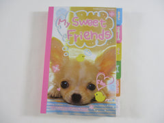 Cute Kawaii HTF Vintage Collectible Kamio Dog My Sweet Friends 4 x 6 Inch Notepad / Memo Pad - Stationery Designer Paper Collection