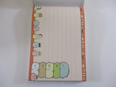Rare ❤︎ Vintage *ੈ✩‧₊˚ Collectible ✿ Gift - Cute Kawaii San-X Sumikko Gurashi Sushi Party 4 x 6 Inch Notepad / Memo Pad Diary Journal - Stationery Designer Paper Collection 2015