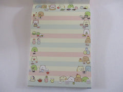 Rare ❤︎ Vintage *ੈ✩‧₊˚ Collectible ✿ Gift - Cute Kawaii San-X Sumikko Gurashi Sushi Party 4 x 6 Inch Notepad / Memo Pad Diary Journal - Stationery Designer Paper Collection 2015