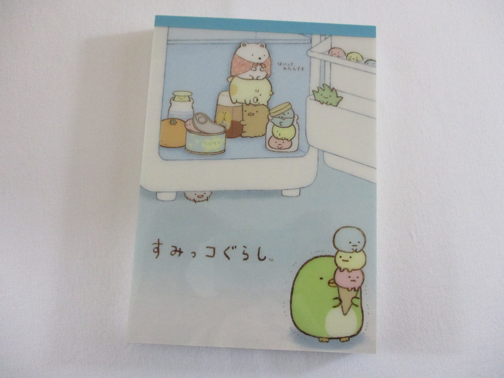 Rare ❤︎ Vintage *ੈ✩‧₊˚ Collectible ✿ Gift - Cute Kawaii San-X Sumikko Gurashi Fridge 4 x 6 Inch Notepad / Memo Pad Diary Journal - Stationery Designer Paper Collection 2013