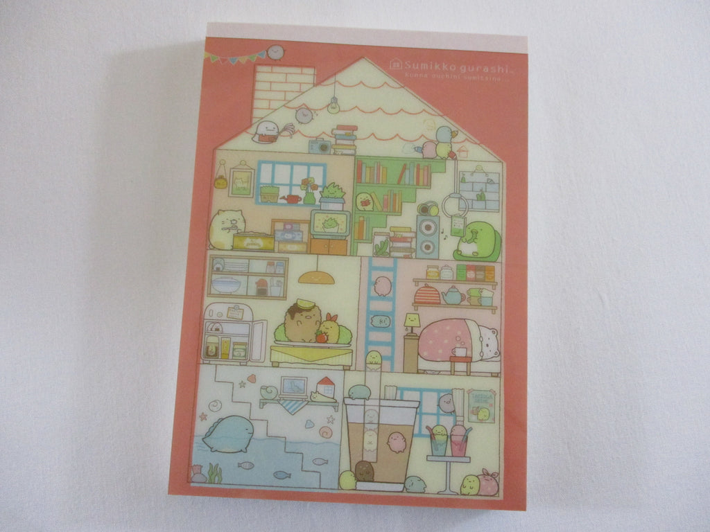 Rare ❤︎ Vintage *ੈ✩‧₊˚ Collectible ✿ Gift - Cute Kawaii San-X Sumikko Gurashi Home 4 x 6 Inch Notepad / Memo Pad Diary Journal - Stationery Designer Paper Collection 2015