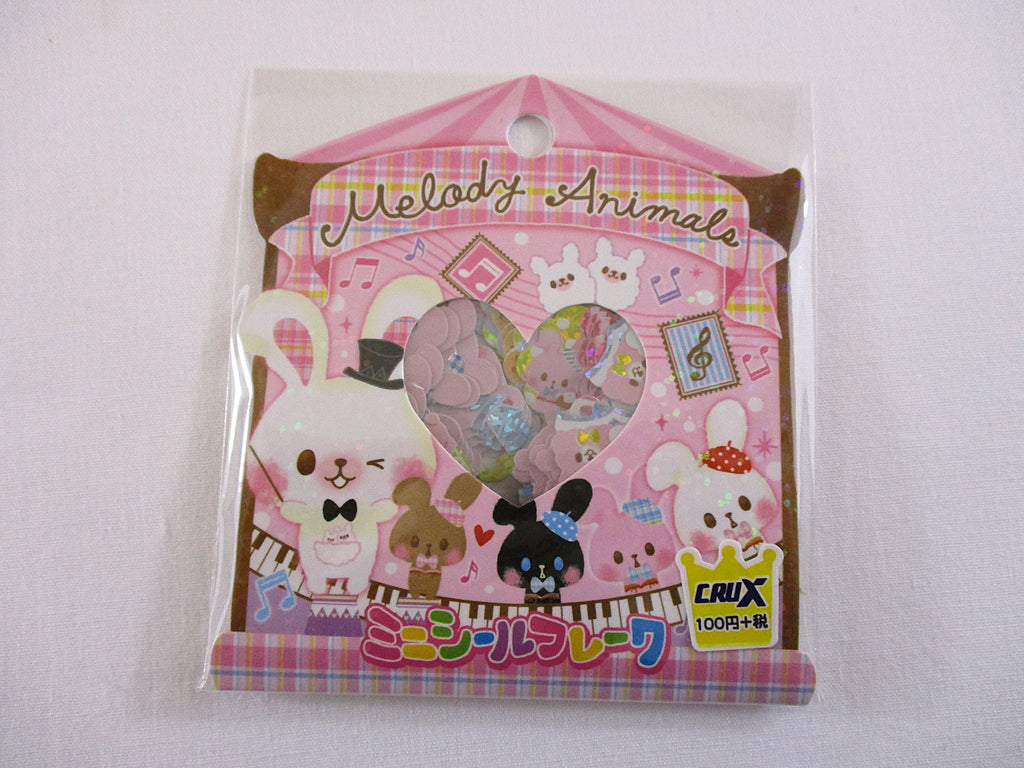 Rare HTF ⸜(｡˃ ᵕ ˂)⸝♡ Cute Kawaii Crux Melody Animals Bunny Rabbit Stickers Flake Sack - Collectible Gift