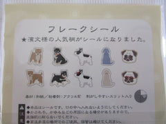 Cute Kawaii Hamamonyo Flake Stickers Sack - Dog Pug Pup Favority Pet - for Journal Diary Planner Agenda Schedule Scrapbook Craft Gift
