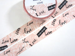 Cute Kawaii Saien Washi / Masking Deco Tape - SALE Love Valentine #Luv Wedding - for Scrapbooking Journal Planner Craft