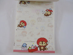 Rare ❤︎ Vintage *ੈ✩‧₊˚ Collectible ✿ Gift - Cute Kawaii San-X Raccoon A Red Panda 4 x 6 Inch Notepad / Memo Pad Diary Journal - Stationery Designer Paper Collection
