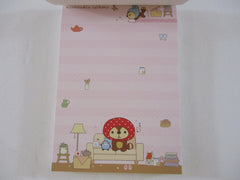 Rare ❤︎ Vintage *ੈ✩‧₊˚ Collectible ✿ Gift - Cute Kawaii San-X Raccoon Sweet Cherry Tea Time B Red Panda 4 x 6 Inch Notepad / Memo Pad Diary Journal - Stationery Designer Paper Collection