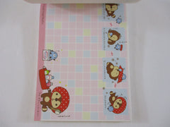 Rare ❤︎ Vintage *ੈ✩‧₊˚ Collectible ✿ Gift - Cute Kawaii San-X Raccoon Sweet D Red Panda 4 x 6 Inch Notepad / Memo Pad Diary Journal - Stationery Designer Paper Collection