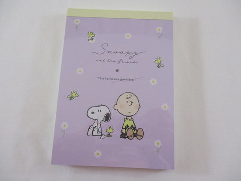 Rare ❤︎ *ੈ✩‧₊˚ Collectible ✿ Gift - Cute Kawaii Peanuts Snoopy & Friends 4 x 6 Inch Notepad / Memo Pad Diary Journal - Stationery Designer Paper Collection