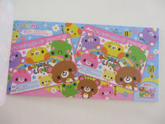 Cute Kawaii HTF Kamio Animals Coupon Style  3.25 x 6.75 Inch Notepad / Memo Pad - Stationery Designer Paper Collection - Vintage HTF