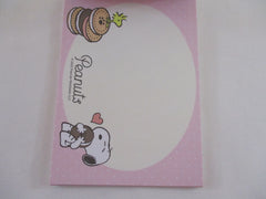 Rare ❤︎ *ੈ✩‧₊˚ Collectible ✿ Gift - Cute Kawaii Peanuts Snoopy Popcorn 4 x 6 Inch Notepad / Memo Pad Diary Journal - Stationery Designer Paper Collection