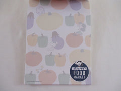 Rare ❤︎ *ੈ✩‧₊˚ Collectible ✿ Gift - Cute Kawaii Peanuts Snoopy Apples Food Market 4 x 6 Inch Notepad / Memo Pad Diary Journal - Stationery Designer Paper Collection