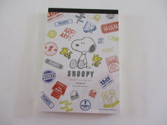Rare ❤︎ *ੈ✩‧₊˚ Collectible ✿ Gift - Cute Kawaii World Famous Peanuts Snoopy 4 x 6 Inch Notepad / Memo Pad Diary Journal - Stationery Designer Paper Collection