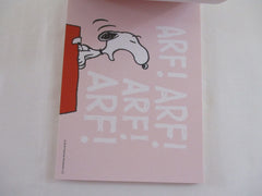 Rare ❤︎ *ੈ✩‧₊˚ Collectible ✿ Gift - Cute Kawaii World Famous Peanuts Snoopy 4 x 6 Inch Notepad / Memo Pad Diary Journal - Stationery Designer Paper Collection