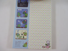 Cute Kawaii Rare HTF Vintage San-X Kappa Cactus 4 x 6 Inch Notepad / Memo Pad - D - Stationery Designer Paper Collection 2008