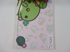 Cute Kawaii Rare HTF Vintage San-X Kappa Cactus 4 x 6 Inch Notepad / Memo Pad - D - Stationery Designer Paper Collection 2008