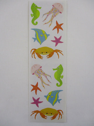 Mrs Grossman 2 x 6.5 Sea Life Sticker Sheet / Module - Vintage & Collectible