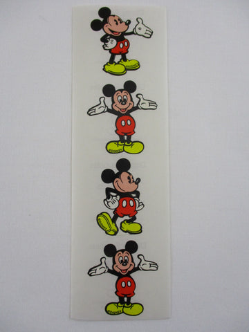 Mrs Grossman 2 x 6.5 Disney Favorites Mickey Mouse Sticker Sheet / Module - Vintage & Collectible