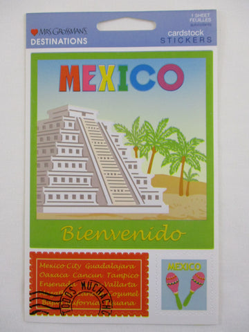 Mrs Grossman 4 x 6.5 Destinations - Mexico Cardstock Sticker Sheet - Vintage & Collectible
