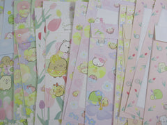 Cute Kawaii San-X Sumikko Gurashi 8 Flower Garden Letter Sets - Writing Paper Envelope Stationery Penpal