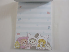 Cute Kawaii San-X Corocoro Coronya Cat Bunny 4 x 6 Inch Notepad / Memo Pad - Journal Diary Stationery Designer Paper Collection