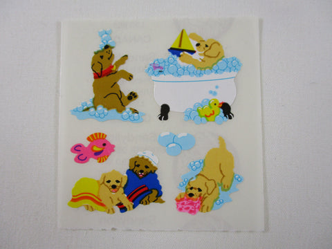 Sandylion Dog Bath Time Sticker Sheet / Module - Vintage & Collectible