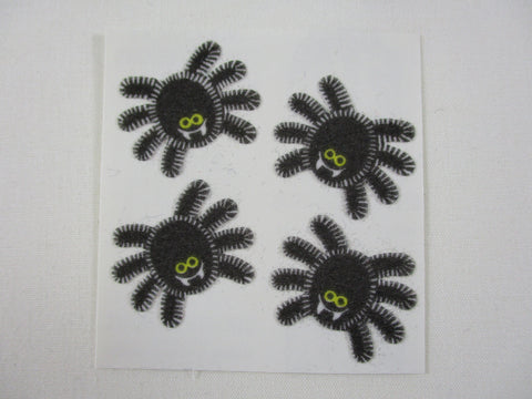 Sandylion Spider Halloween Fuzzy Sticker Sheet / Module - Vintage & Collectible