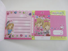 Cute Kawaii HTF Crux Girls Love Coupon Style  3.25 x 6.75 Inch Notepad / Memo Pad - Stationery Designer Paper Collection - Vintage HTF Preowned