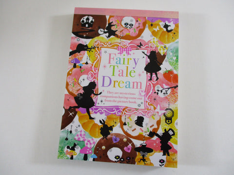 Cute Kawaii HTF Vintage Collectible Q-lia Alice Fairy Tale Dream 4 x 6 Inch Notepad / Memo Pad - Stationery Designer Paper Collection