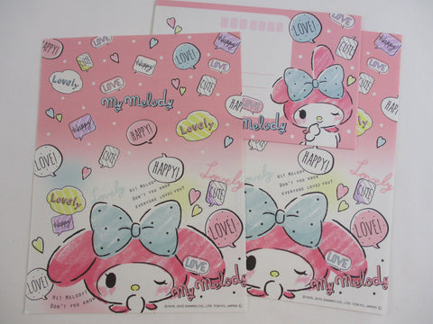 Cute Kawaii Sanrio My Melody Happy Lovely Love Letter Sets - Writing Paper Envelope Stationery