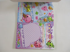 Cute Kawaii HTF Vintage Collectible Crux Candy Music 4 x 6 Inch Notepad / Memo Pad - Stationery Designer Paper Collection