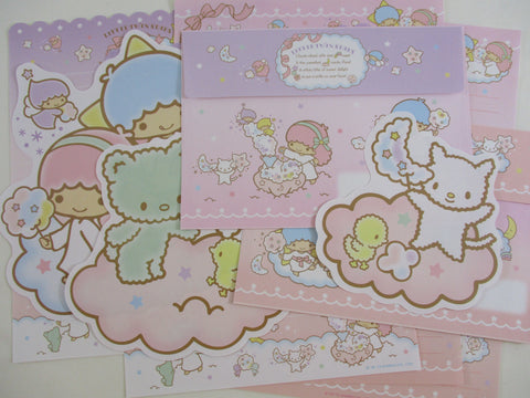 Cute Kawaii Little Twin Stars Letter Sets 2013 - Penpal Stationery Writing Paper Envelope Preowned