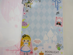 Cute Kawaii HTF Vintage Collectible Q-lia Alice Moonlight 4 x 6 Inch Notepad / Memo Pad - Stationery Designer Paper Collection