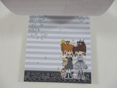 Cute Kawaii HTF Best Friends Forever 4 x 6 Inch Notepad / Memo Pad - Stationery Designer Paper Collection