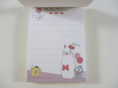Cute Kawaii Kamio Sanrio Characters Hello Kitty 50th Anniversary Mini Notepad / Memo Pad - A - Stationery Designer Paper Collection