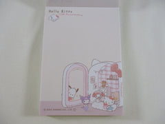 Cute Kawaii Kamio Sanrio Characters Hello Kitty 50th Anniversary Mini Notepad / Memo Pad - B - Stationery Designer Paper Collection