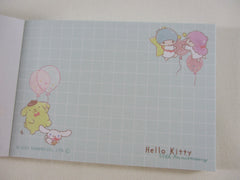 Cute Kawaii Kamio Sanrio Characters Hello Kitty 50th Anniversary Mini Notepad / Memo Pad - B - Stationery Designer Paper Collection