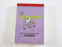 Cute Kawaii Peanuts Snoopy Mini Notepad / Memo Pad Kamio - E Vintage Theater - Stationery Designer Paper Collection