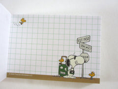 Cute Kawaii Peanuts Snoopy Mini Notepad / Memo Pad Kamio - E Vintage Theater - Stationery Designer Paper Collection