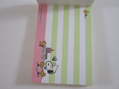 Cute Kawaii Peanuts Snoopy Mini Notepad / Memo Pad Kamio - E Pastry Baker - Stationery Designer Paper Collection