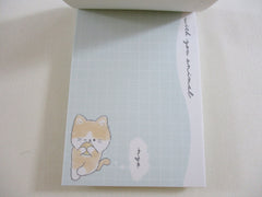 Cute Kawaii Kamio Cat Kitty with Animal nyan Mini Notepad / Memo Pad - Stationery Designer Writing Paper Collection