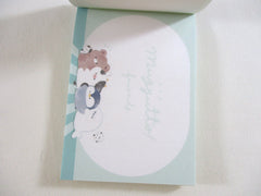 Cute Kawaii Kamio Bear Cow Mugyutto Mini Notepad / Memo Pad - Stationery Designer Paper Collection