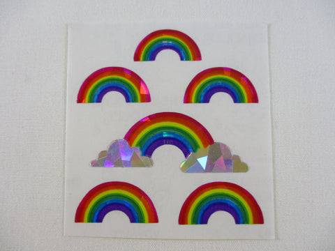 Sandylion Rainbow Prismatic Sticker Sheet / Module - Vintage & Collectible