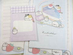 Cute Kawaii Crux Keshikko Seals Mini Letter Sets - Small Writing Note Envelope Set Stationery