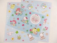 Cute Kawaii Sanrio Characters Hello Kitty Little Twin Stars Purin My Melody Letter Set 2021 License - Writing Papers Envelope Stationery Journal Collectible Preowned