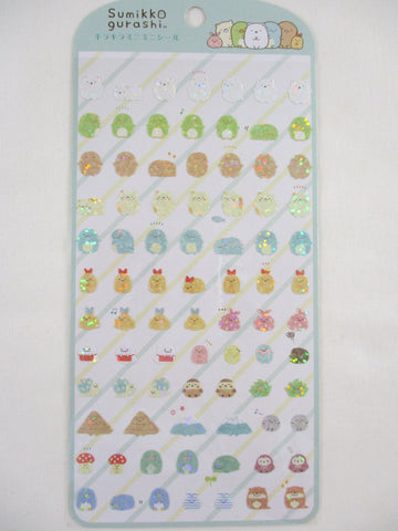 Cute Kawaii San-X Sumikko Gurashi Glitter Sticker Sheet 2023 - B - for Planner Journal Scrapbook Craft