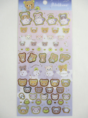 Cute Kawaii San-X Rilakkuma Bear Sticker Sheet 2023 - for Planner Journal Scrapbook Craft