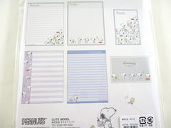 Cute Kawaii Peanuts Lot's of Snoopy Happiness Letter Set Pack - Stationery Writing Paper Envelope Penpal Stationary Journal