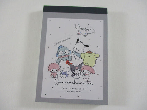 Cute Kawaii Sanrio Characters aren't we cool Mini Notepad / Memo Pad - M - Stationery Designer Paper Collection Collectible preowned