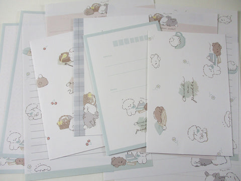 Cute Kawaii Q-Lia Dog Rabbit Bunny Puppies osoto usagi poodle Letter Sets - Stationery Writing Paper Envelope Penpal